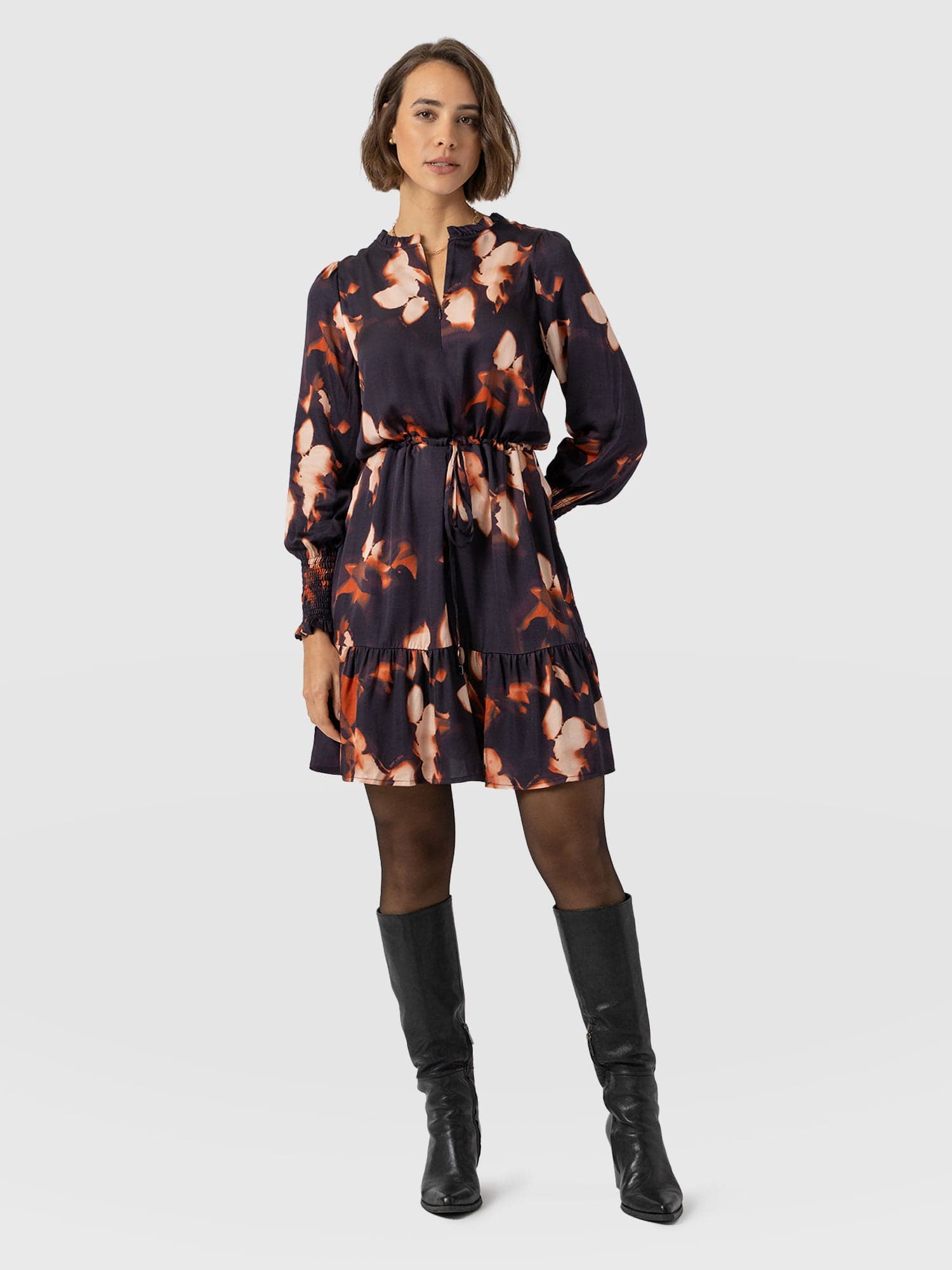 Mini Olivia Zip Up Dress Orange Aurora - Women's Dresses | Saint + Sofia® US